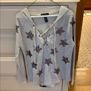 Cute star sweatshirt NWT